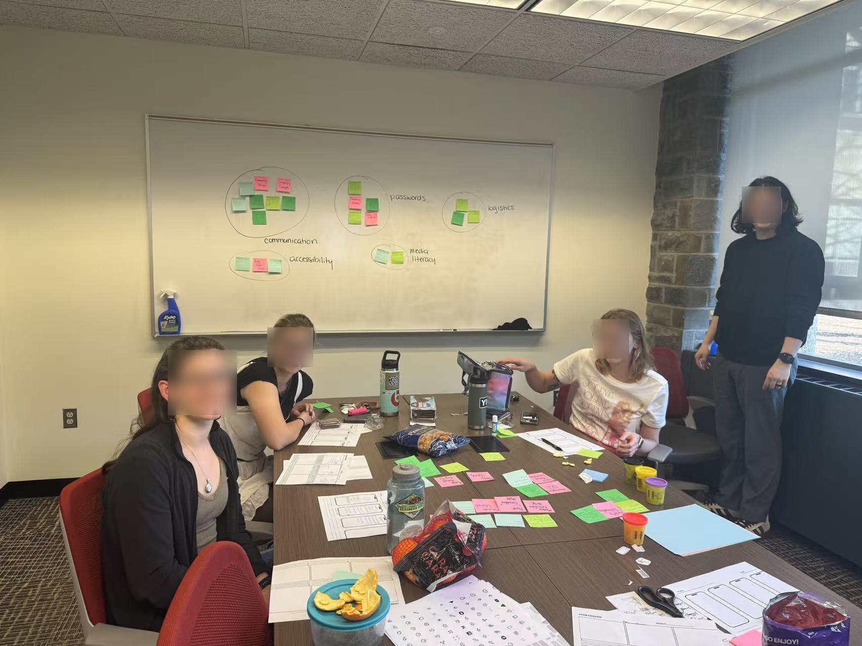 Participants in conference room having just participated in co-design session