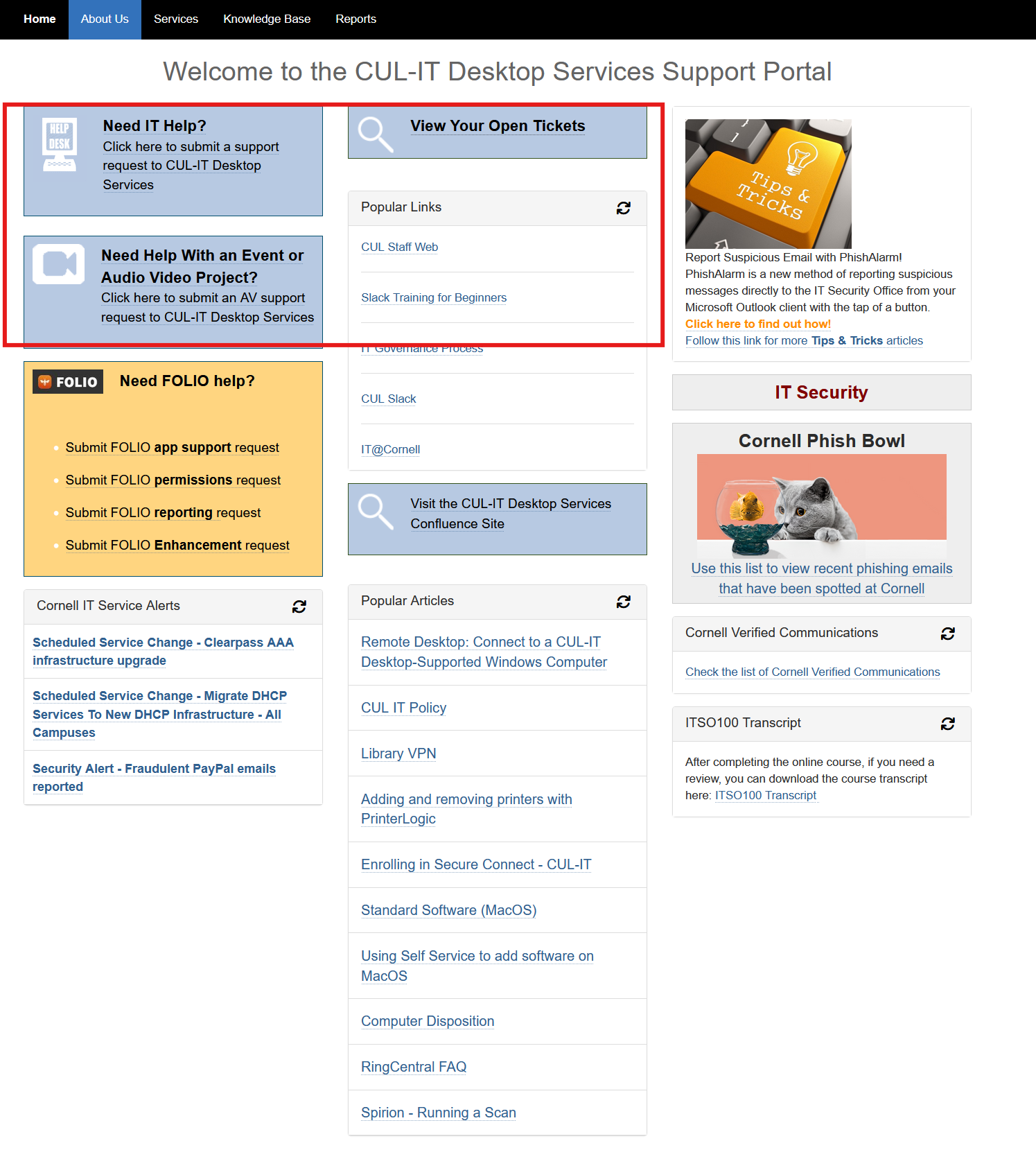 University Library ticket management